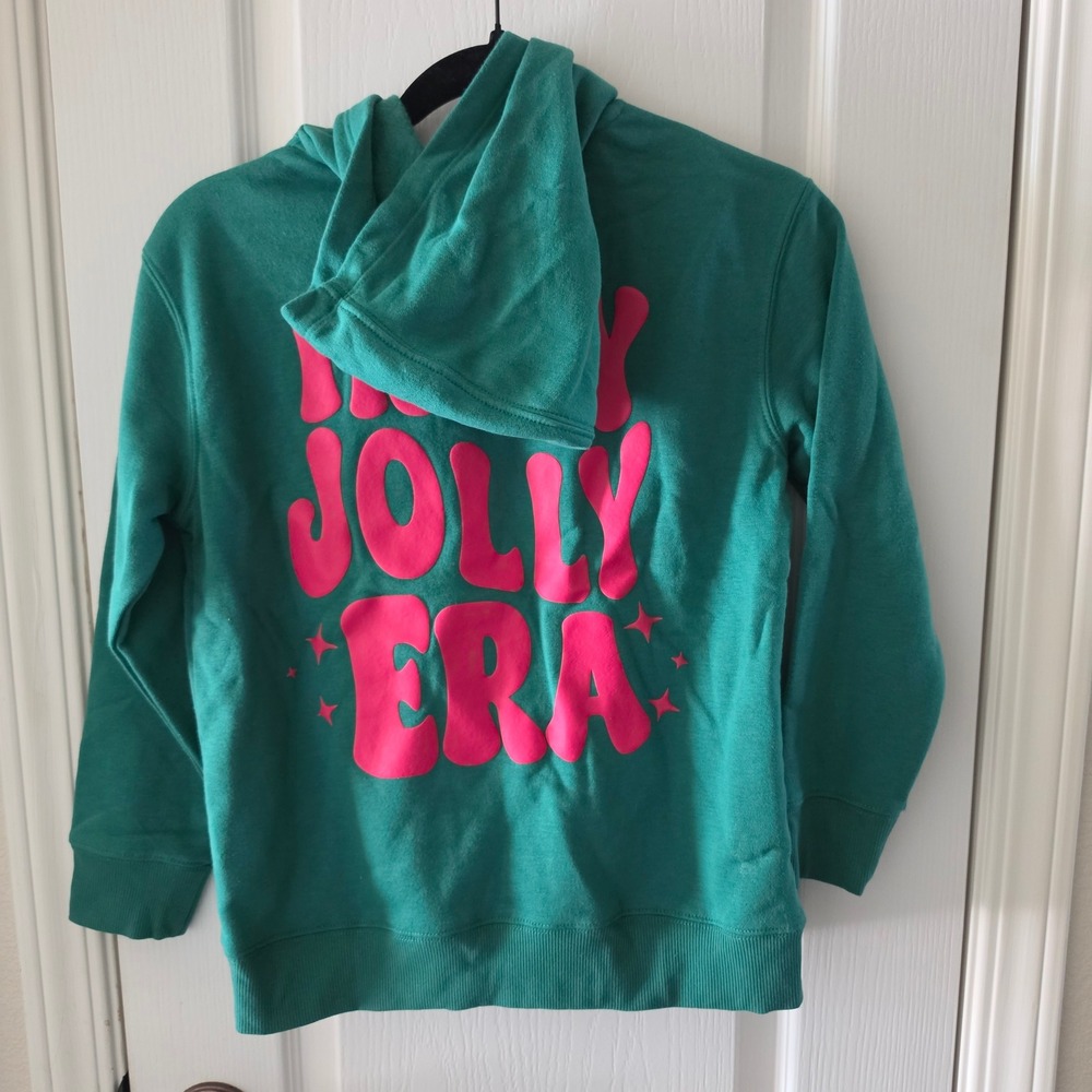Art Class Kids Green In My Jolly Era Disco Ball Graphic Hoodie Size M 8 - Picture 6 of 6